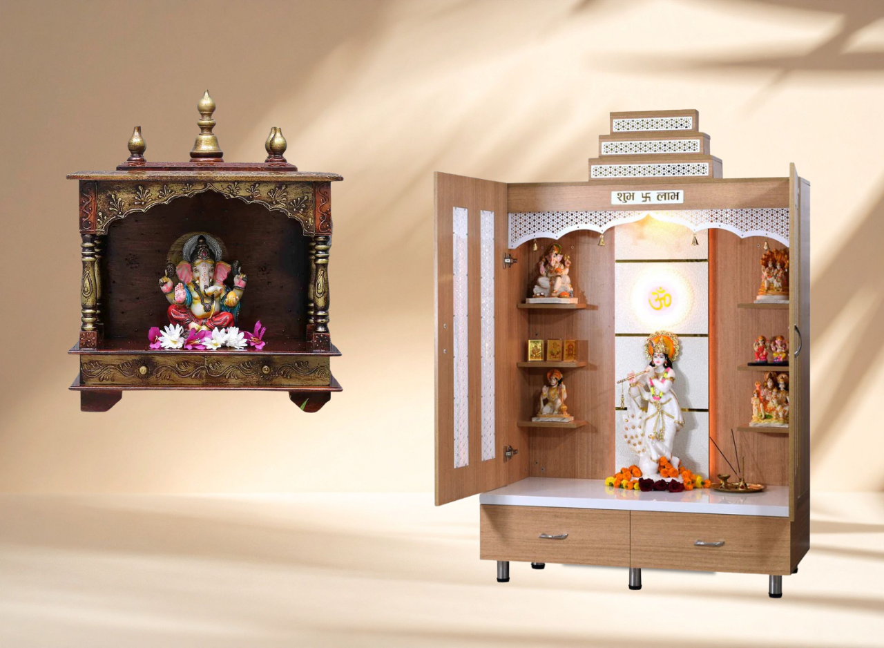 Wooden Pooja Mandir